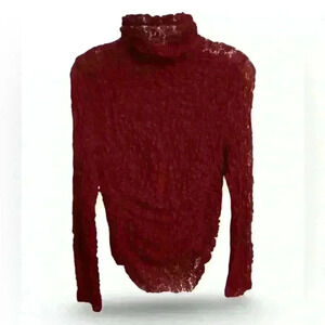 Free People Day & Night Lace Bodysuit Berry Wine Size Small